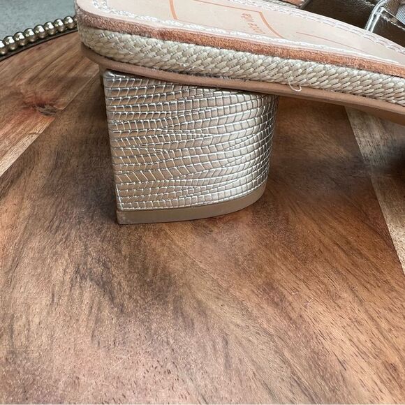 NEW Dolce Vita Jolice Gold Slip On Sandal Sz 8.5 - Picture 6 of 12